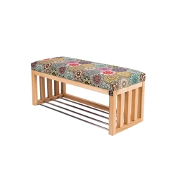 Ławka Szafka Pufa Tapicerowana Siedzisko Gładkie Hexagony Mandala LGS-48 Rozmiary od 50 cm do 200 cm