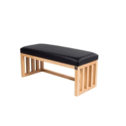 Ławka Szafka Pufa Tapicerowana Siedzisko Gładkie Ekoskóra Czarny LGS-49 Rozmiary od 50 cm do 200 cm