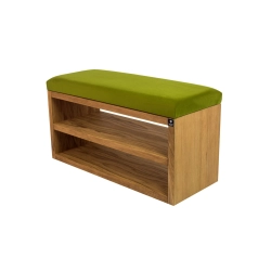 Ławka Szafka Pufa Tapicerowana Siedzisko Gładkie Zieleń Pistacja LGS-5 Rozmiary od 50 cm do 200 cm