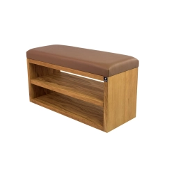 Ławka Szafka Pufa Tapicerowana Siedzisko Gładkie Ekoskóra Cappucino LGS-5 Rozmiary od 50 cm do 200 cm