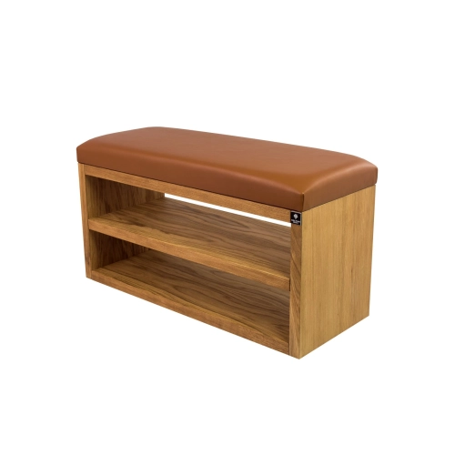 Ławka Szafka Pufa Tapicerowana Siedzisko Gładkie Ekoskóra Cappucino LGS-5 Rozmiary od 50 cm do 200 cm