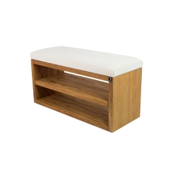 Ławka Szafka Pufa Tapicerowana Siedzisko Gładkie Biały LGS-5 Rozmiary od 50 cm do 200 cm