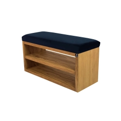 Ławka Szafka Pufa Tapicerowana Siedzisko Gładkie Granatowy LGS-5 Rozmiary od 50 cm do 200 cm