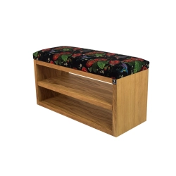 Ławka Szafka Pufa Tapicerowana Siedzisko Gładkie Liscie Maki Koliber LGS-5 Rozmiary od 50 cm do 200 cm