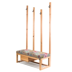 Ławka Szafka Pufa Tapicerowana Siedzisko Gładkie Hexagony Mandala Wieszak LGS-50 Rozmiary od 50 cm do 200 cm