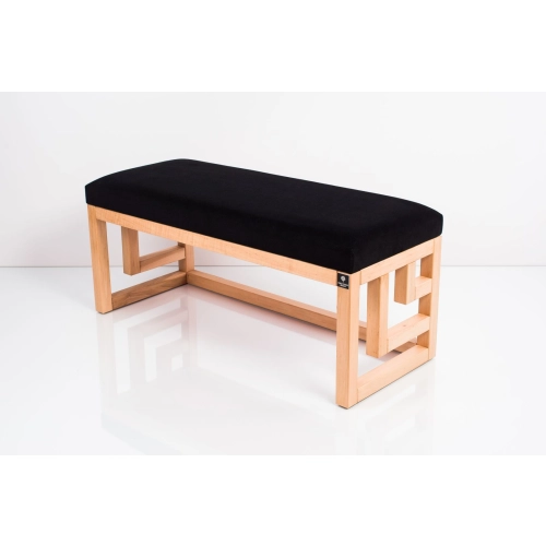 Ławka Szafka Pufa Tapicerowana Siedzisko Gładkie Czarny LGS-51 Rozmiary od 50 cm do 200 cm