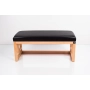 Ławka Szafka Pufa Tapicerowana Siedzisko Gładkie Ekoskóra Czarny LGS-51 Rozmiary od 50 cm do 200 cm