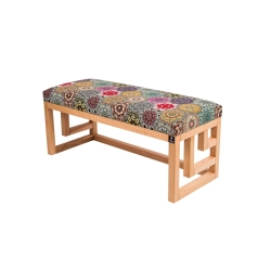 Ławka Szafka Pufa Tapicerowana Siedzisko Gładkie Hexagony Mandala LGS-51 Rozmiary od 50 cm do 200 cm