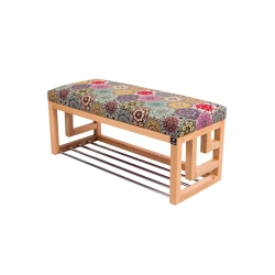 Ławka Szafka Pufa Tapicerowana Siedzisko Gładkie Hexagony Mandala LGS-52 Rozmiary od 50 cm do 200 cm