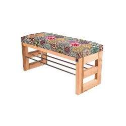 Ławka Szafka Pufa Tapicerowana Siedzisko Gładkie Hexagony Mandala LGS-53 Rozmiary od 50 cm do 200 cm