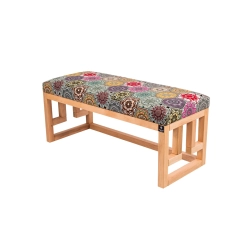 Ławka Szafka Pufa Tapicerowana Siedzisko Gładkie Hexagony Mandala LGS-54 Rozmiary od 50 cm do 200 cm