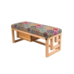 Ławka Szafka Pufa Tapicerowana Siedzisko Gładkie Hexagony Mandala LGS-58 Rozmiary od 50 cm do 200 cm