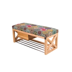 Ławka Szafka Pufa Tapicerowana Siedzisko Gładkie Hexagony Mandala LGS-59 Rozmiary od 50 cm do 200 cm