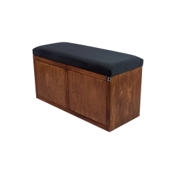 Ławka Szafka Pufa Tapicerowana Siedzisko Gładkie Grafit LGS-6 Rozmiary od 50 cm do 200 cm