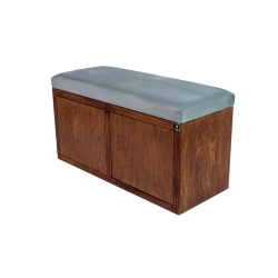 Ławka Szafka Pufa Tapicerowana Siedzisko Gładkie Popiel LGS-6 Rozmiary od 50 cm do 200 cm