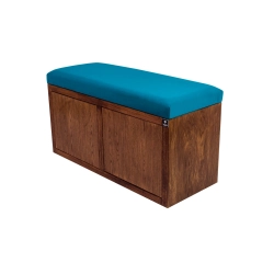 Ławka Szafka Pufa Tapicerowana Siedzisko Gładkie Turkus LGS-6 Rozmiary od 50 cm do 200 cm