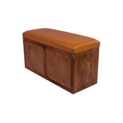 Ławka Szafka Pufa Tapicerowana Siedzisko Gładkie Ekoskóra Cappucino LGS-6 Rozmiary od 50 cm do 200 cm