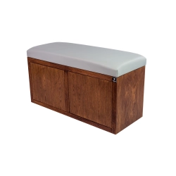 Ławka Szafka Pufa Tapicerowana Siedzisko Gładkie Ekoskóra Popiel LGS-6 Rozmiary od 50 cm do 200 cm