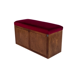 Ławka Szafka Pufa Tapicerowana Siedzisko Gładkie Bordowy LGS-6 Rozmiary od 50 cm do 200 cm