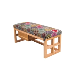 Ławka Szafka Pufa Tapicerowana Siedzisko Gładkie Hexagony Mandala LGS-63 Rozmiary od 50 cm do 200 cm