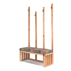 Ławka Szafka Pufa Tapicerowana Siedzisko Gładkie Hexagony Mandala Wieszak LGS-67 Rozmiary od 50 cm do 200 cm