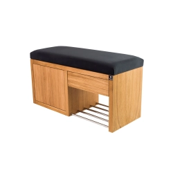 Ławka Szafka Pufa Tapicerowana Siedzisko Gładkie Grafit LGS-7 Rozmiary od 50 cm do 200 cm