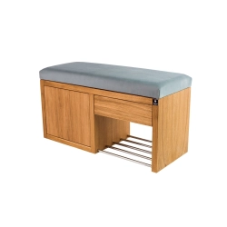 Ławka Szafka Pufa Tapicerowana Siedzisko Gładkie Popiel LGS-7 Rozmiary od 50 cm do 200 cm