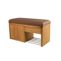 Ławka Szafka Pufa Tapicerowana Siedzisko Gładkie Ekoskóra Cappucino LGS-7 Rozmiary od 50 cm do 200 cm