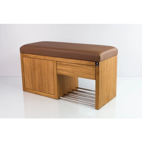 Ławka Szafka Pufa Tapicerowana Siedzisko Gładkie Ekoskóra Cappucino LGS-7 Rozmiary od 50 cm do 200 cm