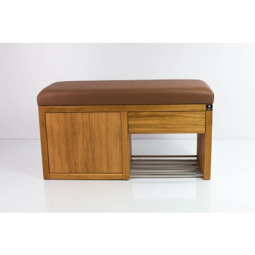 Ławka Szafka Pufa Tapicerowana Siedzisko Gładkie Ekoskóra Cappucino LGS-7 Rozmiary od 50 cm do 200 cm