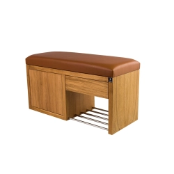 Ławka Szafka Pufa Tapicerowana Siedzisko Gładkie Ekoskóra Cappucino LGS-7 Rozmiary od 50 cm do 200 cm