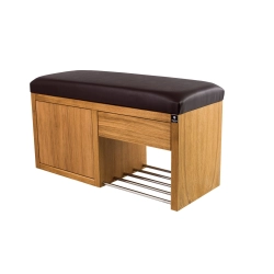 Ławka Szafka Pufa Tapicerowana Siedzisko Gładkie Ekoskóra Brąz LGS-7 Rozmiary od 50 cm do 200 cm