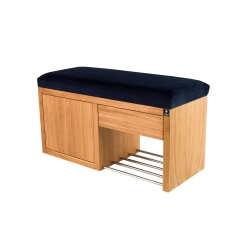 Ławka Szafka Pufa Tapicerowana Siedzisko Gładkie Granatowy LGS-7 Rozmiary od 50 cm do 200 cm