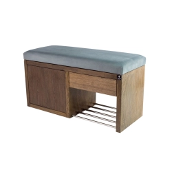 Ławka Szafka Pufa Tapicerowana Siedzisko Gładkie Popiel LGS-7 Rozmiary od 50 cm do 200 cm