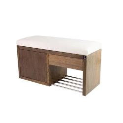 Ławka Szafka Pufa Tapicerowana Siedzisko Gładkie Biały LGS-7 Rozmiary od 50 cm do 200 cm