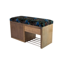 Ławka Szafka Pufa Tapicerowana Siedzisko Gładkie Pawie LGS-7 Rozmiary od 50 cm do 200 cm