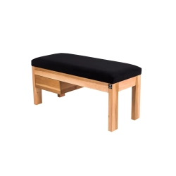 Ławka Szafka Pufa Tapicerowana Siedzisko Gładkie Czarny LGS-71 Rozmiary od 50 cm do 200 cm