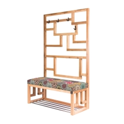 Ławka Szafka Pufa Tapicerowana Siedzisko Gładkie Hexagony Mandala Wieszak LGS-74 Rozmiary od 50 cm do 200 cm