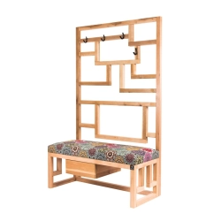 Ławka Szafka Pufa Tapicerowana Siedzisko Gładkie Hexagony Mandala Wieszak LGS-75 Rozmiary od 50 cm do 200 cm