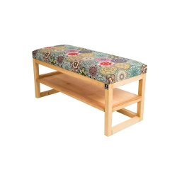 Ławka Szafka Pufa Tapicerowana Siedzisko Gładkie Hexagony Mandala LGS-77 Rozmiary od 50 cm do 200 cm