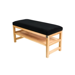 Ławka Szafka Pufa Tapicerowana Siedzisko Gładkie Czarny LGS-78 Rozmiary od 50 cm do 200 cm