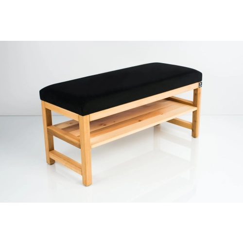 Ławka Szafka Pufa Tapicerowana Siedzisko Gładkie Czarny LGS-78 Rozmiary od 50 cm do 200 cm