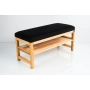 Ławka Szafka Pufa Tapicerowana Siedzisko Gładkie Czarny LGS-78 Rozmiary od 50 cm do 200 cm