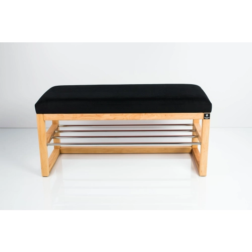 Ławka Szafka Pufa Tapicerowana Siedzisko Gładkie Czarny LGS-79 Rozmiary od 50 cm do 200 cm