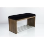 Ławka Szafka Pufa Tapicerowana Siedzisko Gładkie Czarny LGS-8 Rozmiary od 50 cm do 200 cm