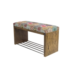 Ławka Szafka Pufa Tapicerowana Siedzisko Gładkie Hexagony Mandala LGS-8 Rozmiary od 50 cm do 200 cm