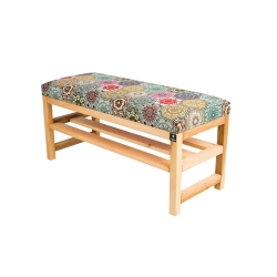 Ławka Szafka Pufa Tapicerowana Siedzisko Gładkie Hexagony Mandala LGS-81 Rozmiary od 50 cm do 200 cm