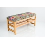 Ławka Szafka Pufa Tapicerowana Siedzisko Gładkie Hexagony Mandala LGS-81 Rozmiary od 50 cm do 200 cm