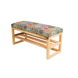 Ławka Szafka Pufa Tapicerowana Siedzisko Gładkie Hexagony Mandala LGS-82 Rozmiary od 50 cm do 200 cm