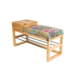 Ławka Szafka Pufa Tapicerowana Siedzisko Gładkie Hexagony Mandala LGS-84 Rozmiary od 50 cm do 200 cm